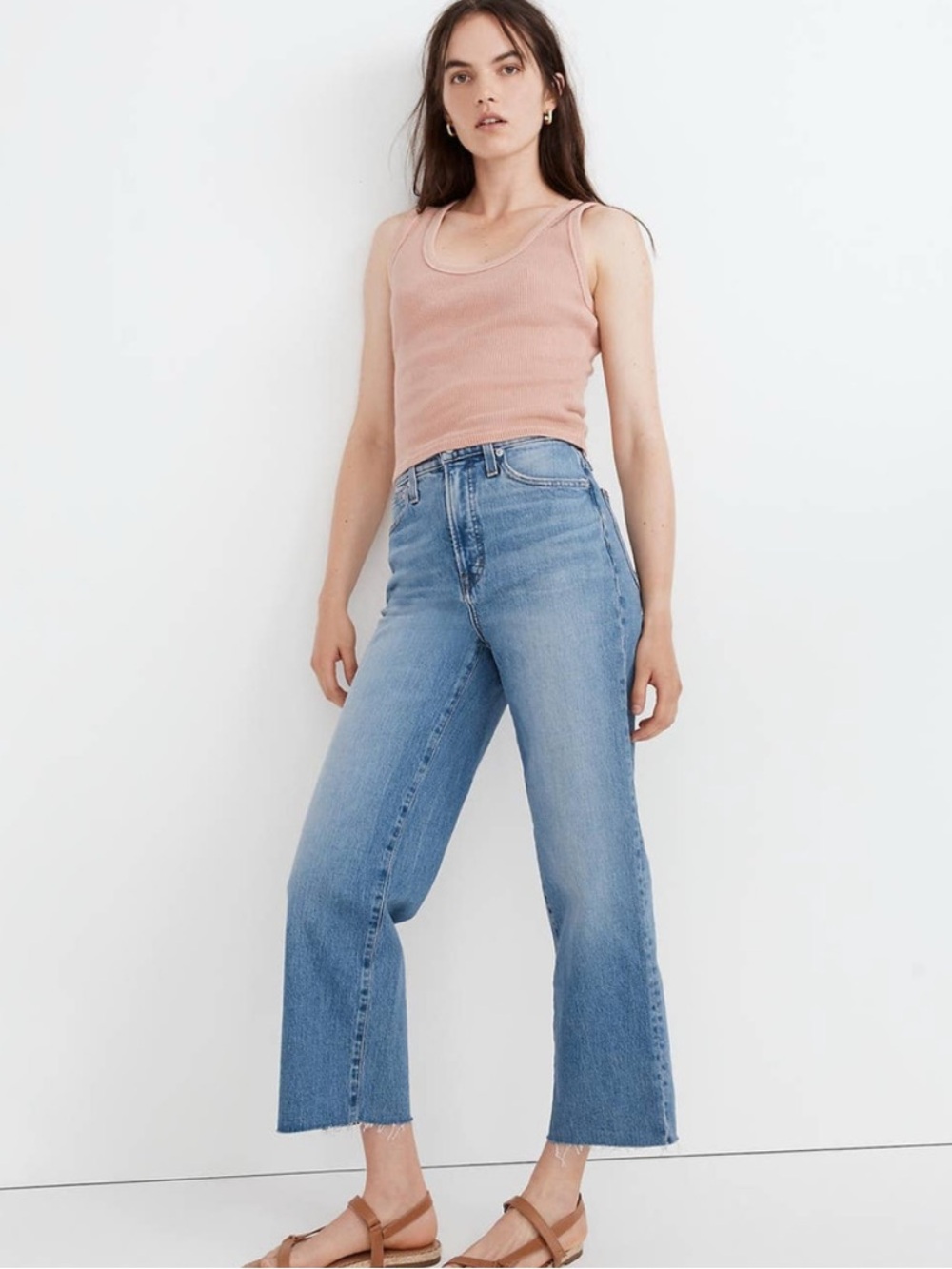 Madewell Jeans New Perfect Vintage Jean Wide Leg Crop Size 33 $138